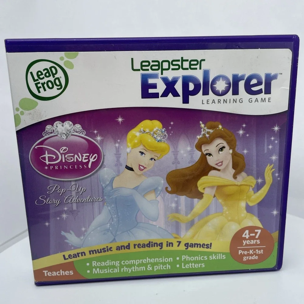 Leap Frog Leapster Explorer Disney Princess Pop-Up Story‎ Adventures 4-7 gift